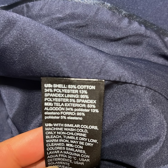 NEW $195 WHBM Navy blue Signature Blazer size 12 - Picture 15 of 16